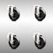 Service Caster 4 Inch 316SS Soft Rubber Wheel Swivel Bolt Hole Caster Set SCC-SS316BH20S414-SRS-4 - alternate 1